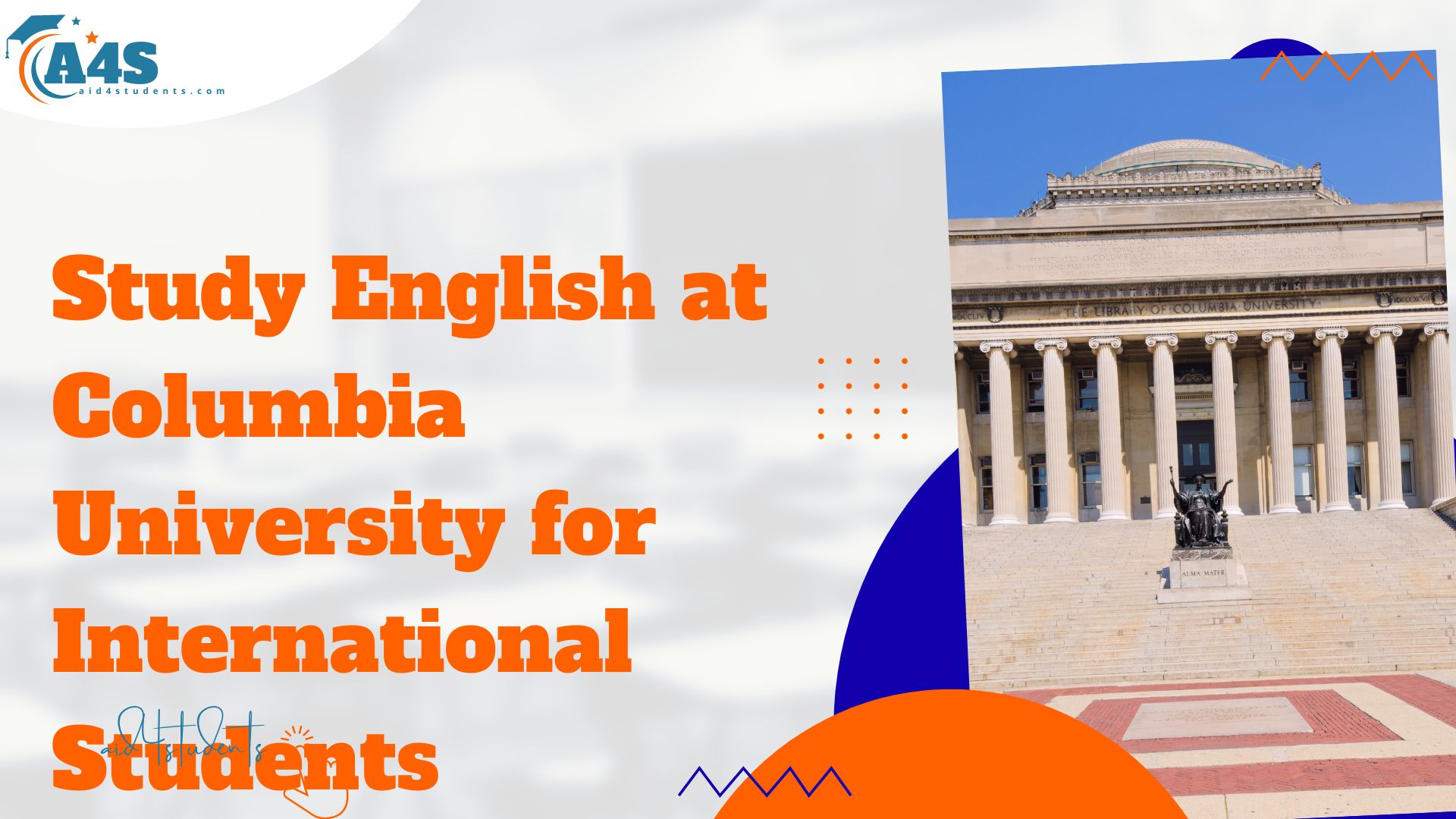 Study English at Columbia University for International Students