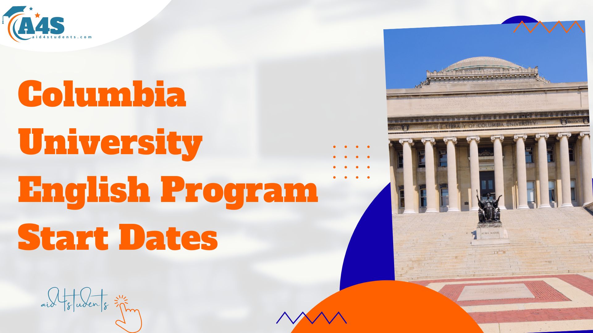 Columbia University English Program Start Dates