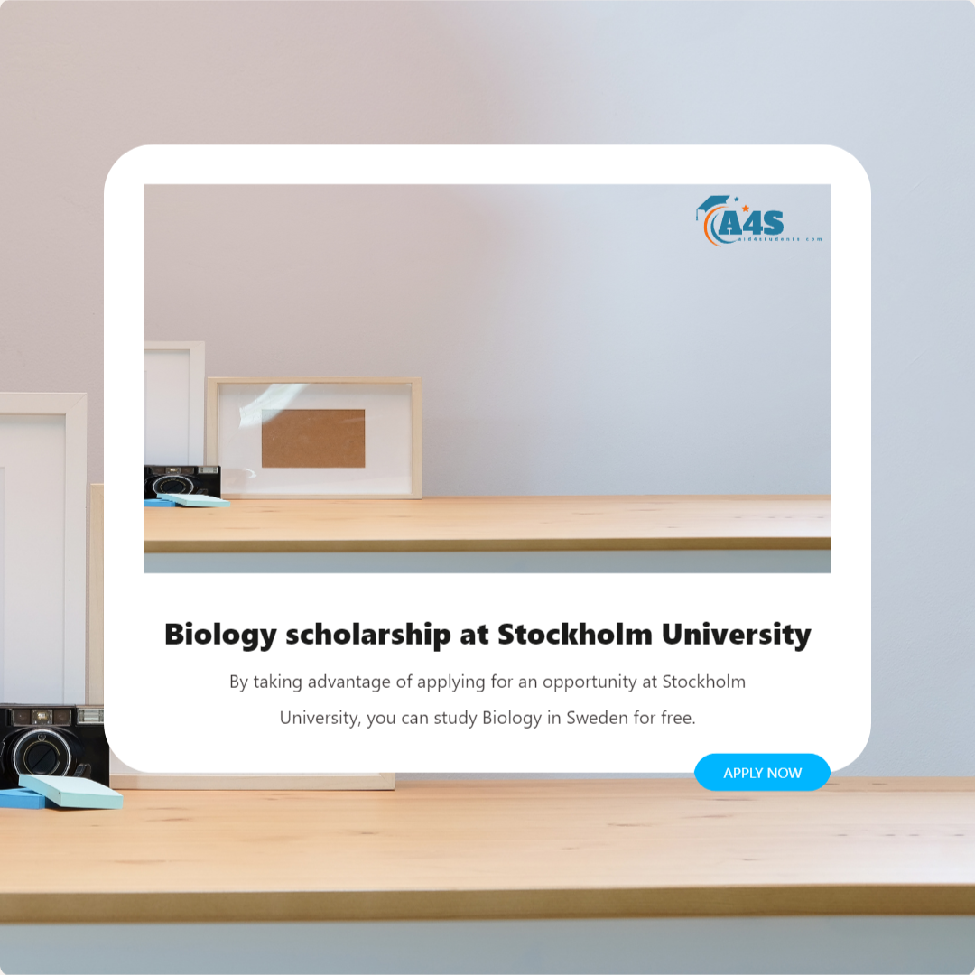 Biology scholarship at Stockholm University