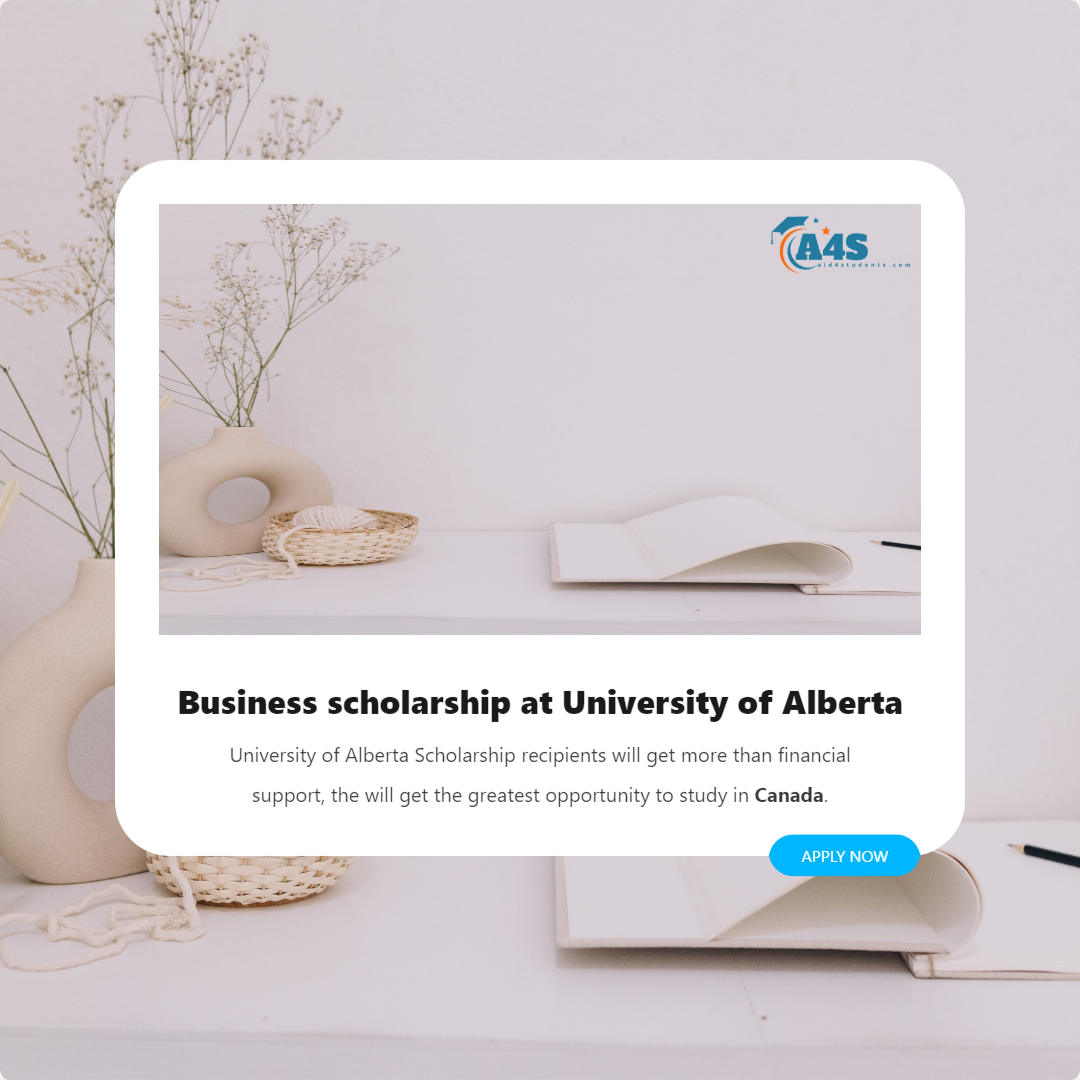 Business scholarship at University of Alberta