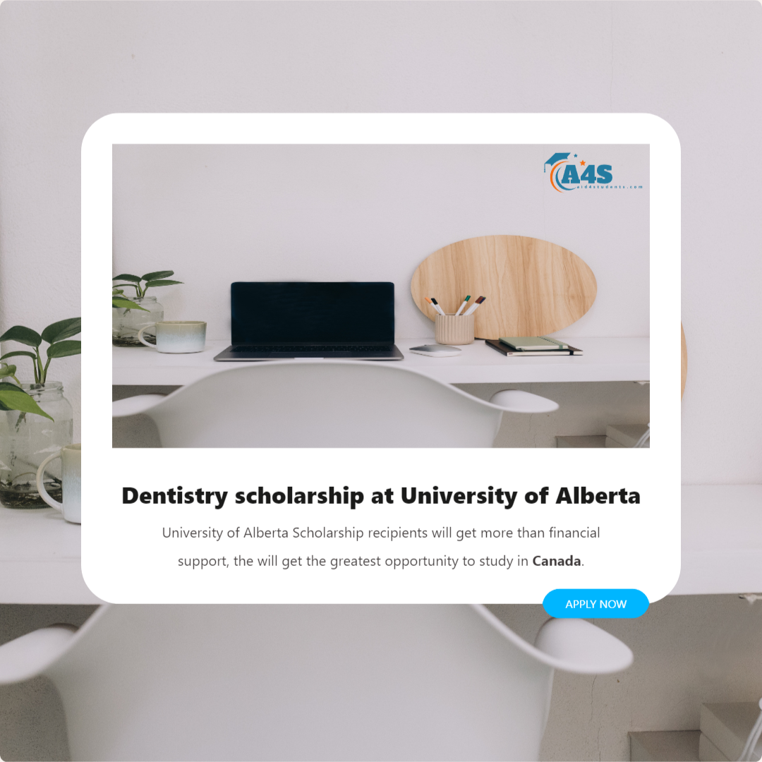 Dentistry scholarship at University of Alberta