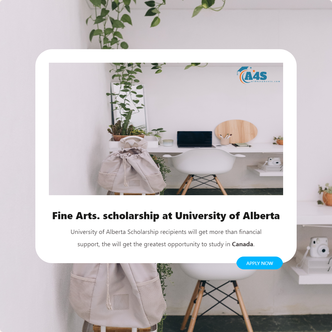 Fine Arts scholarship at University of Alberta