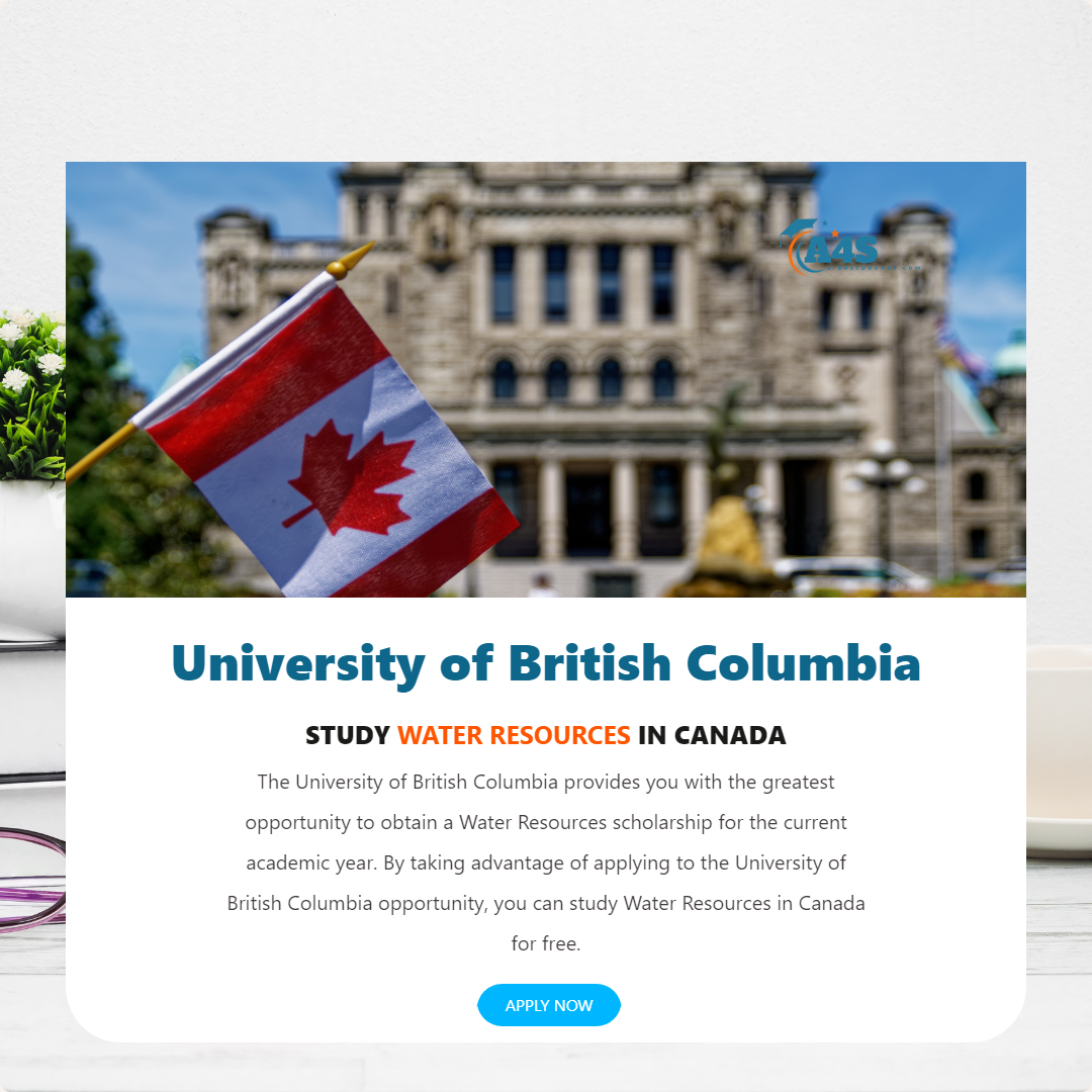 Water Resources scholarship at University of British Columbia