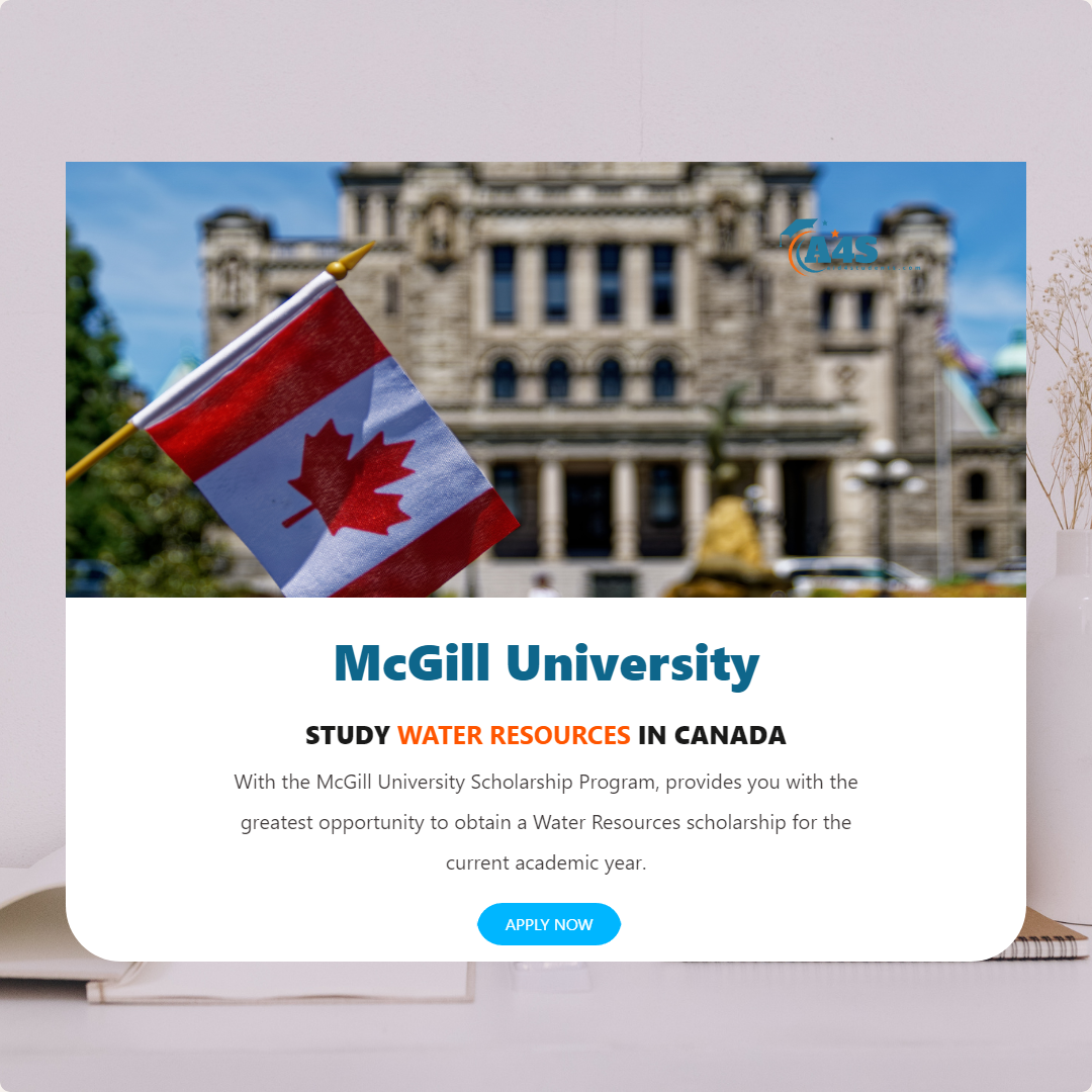 Water Resources scholarship at McGill University