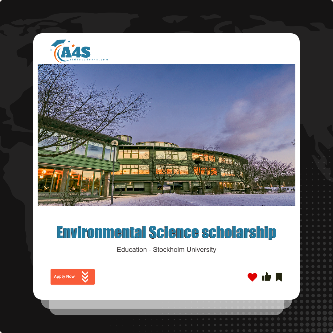 Environmental Science scholarship at Stockholm University