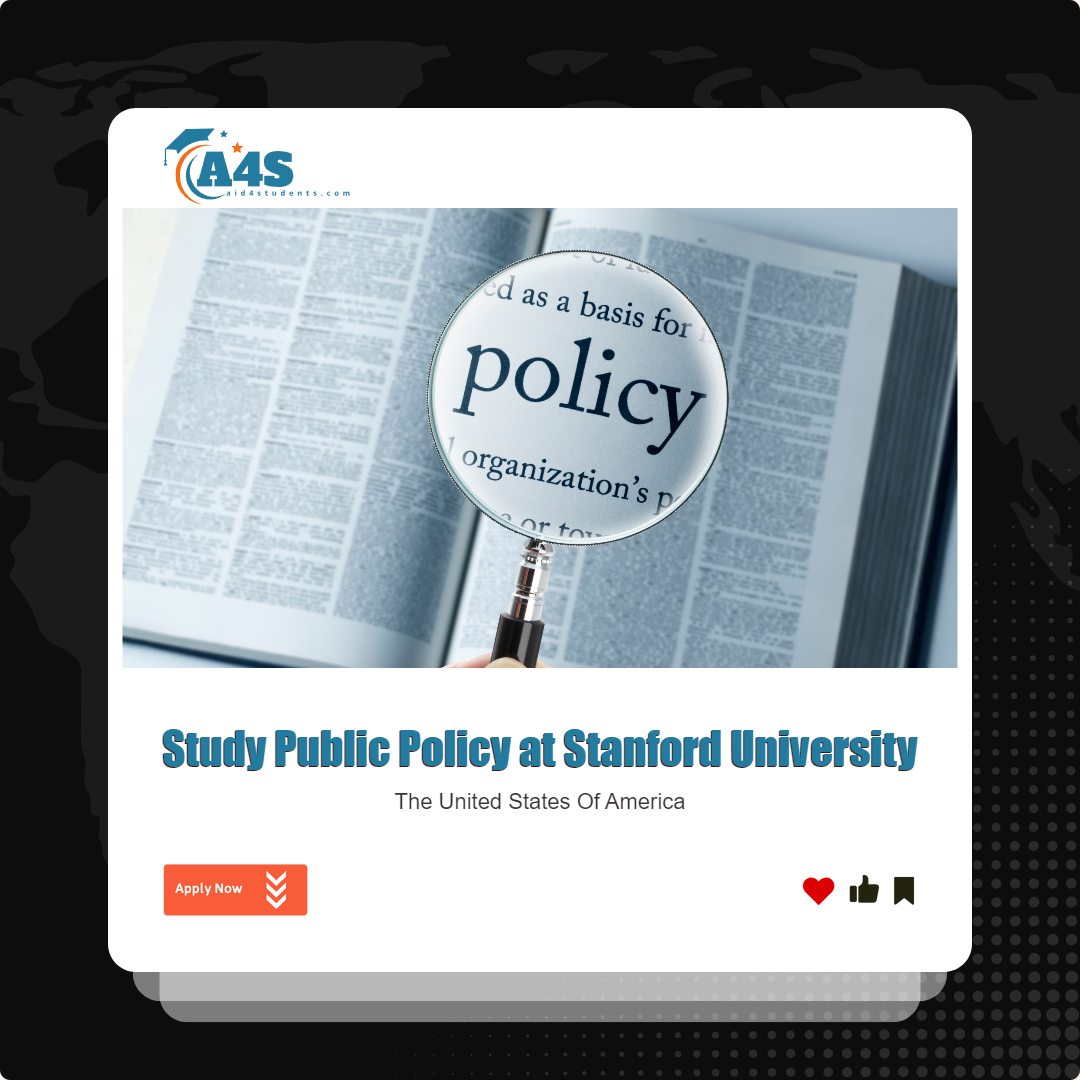 Public Policy scholarship at Stanford University