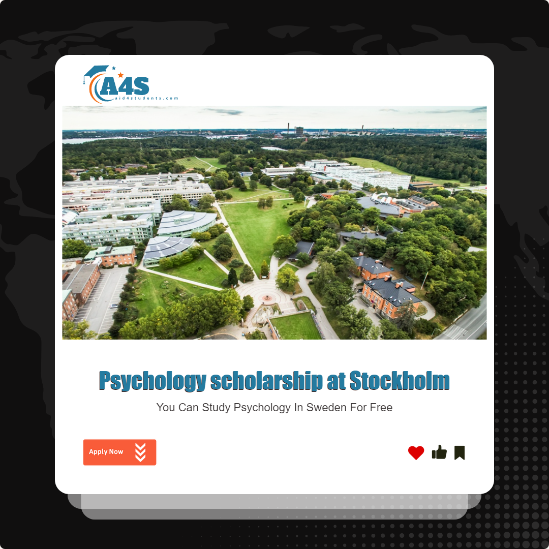 Psychology scholarship at Stockholm University