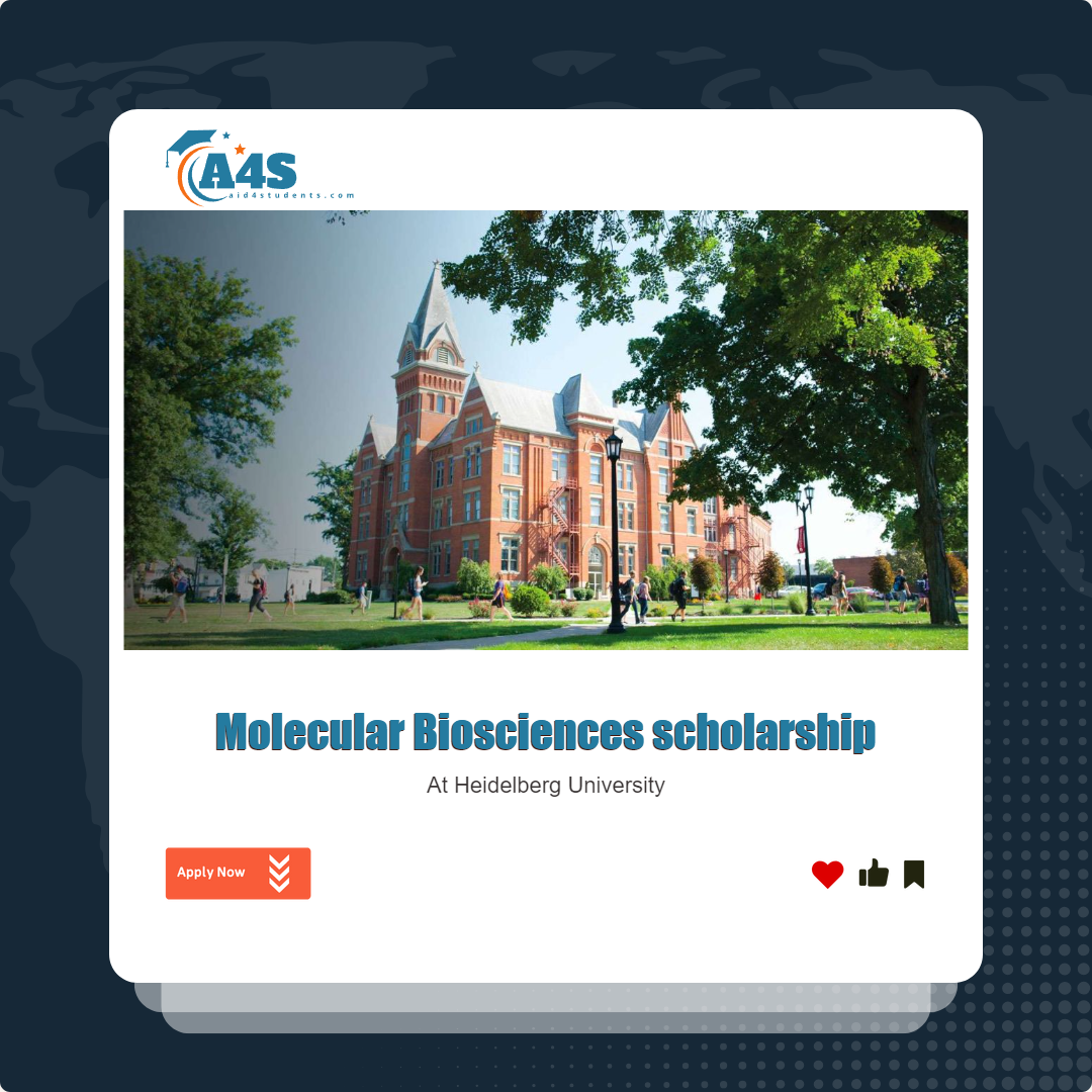 Molecular Biosciences scholarship at Heidelberg University