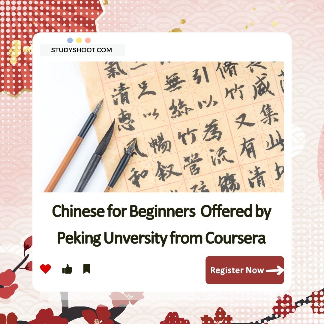 Chinese for Beginners Offered by Peking Unversity from Coursera