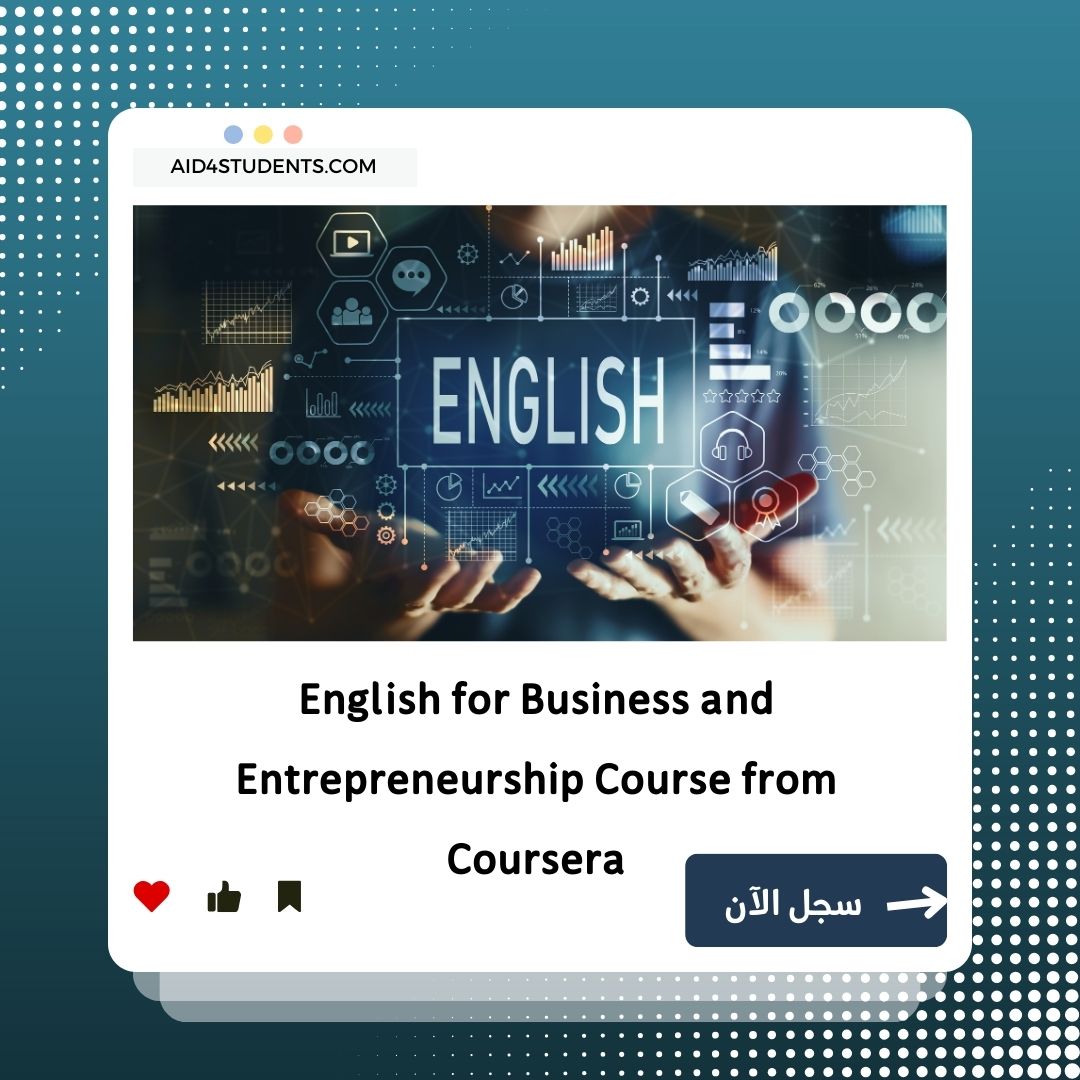 English for Business and Entrepreneurship Course from Coursera