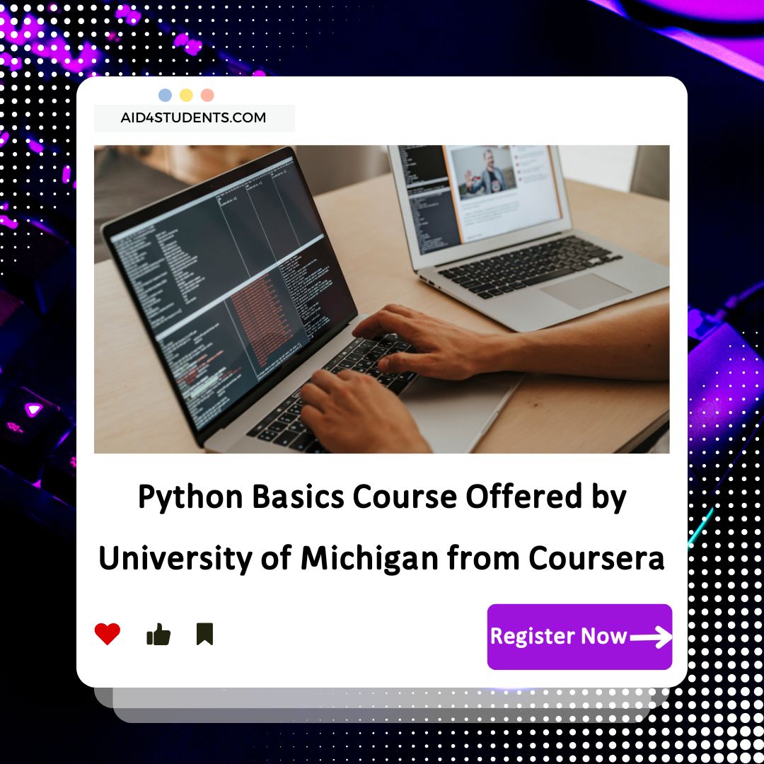 Python Basics Course Offered by University of Michigan from Coursera